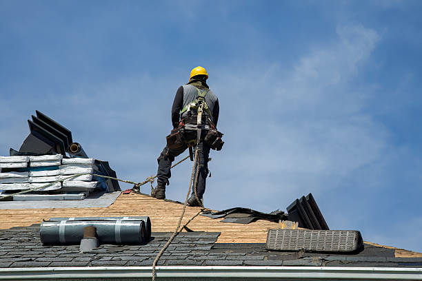 Professional Roofing technician working in Enon Valley, PA